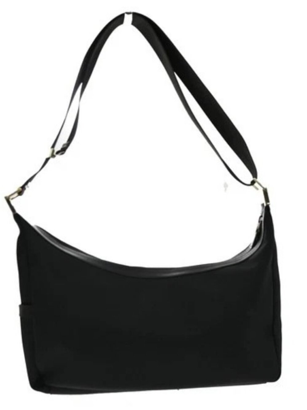 GUCCI Logo Shoulder Hobo Bag Leather Black GHW Italy 62KD276 - Picture 3 of 15